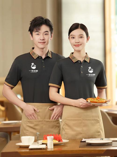 餐饮服务风度 酒店女短袖T恤工作服的专业选择